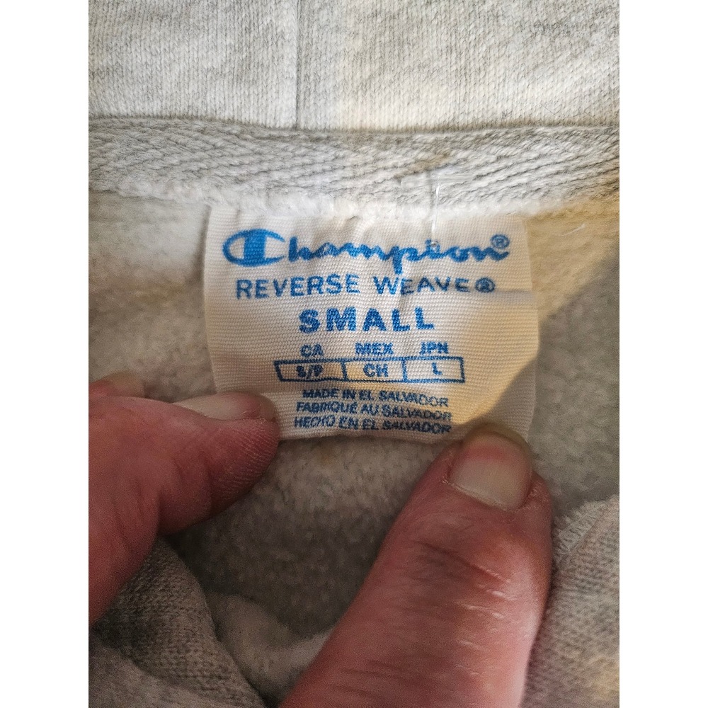 Champion Reverse Weave Hoodie Mens Small Grey New Mexico Collegiate Sweatshirt - Picture 6 of 9